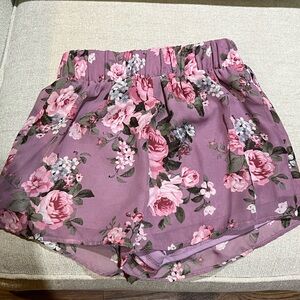 Charlotte Russe Floral Shorts Size xs